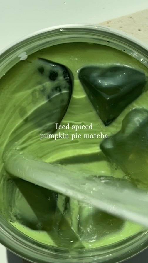 Iced Spiced Pumpkin Pie Matcha