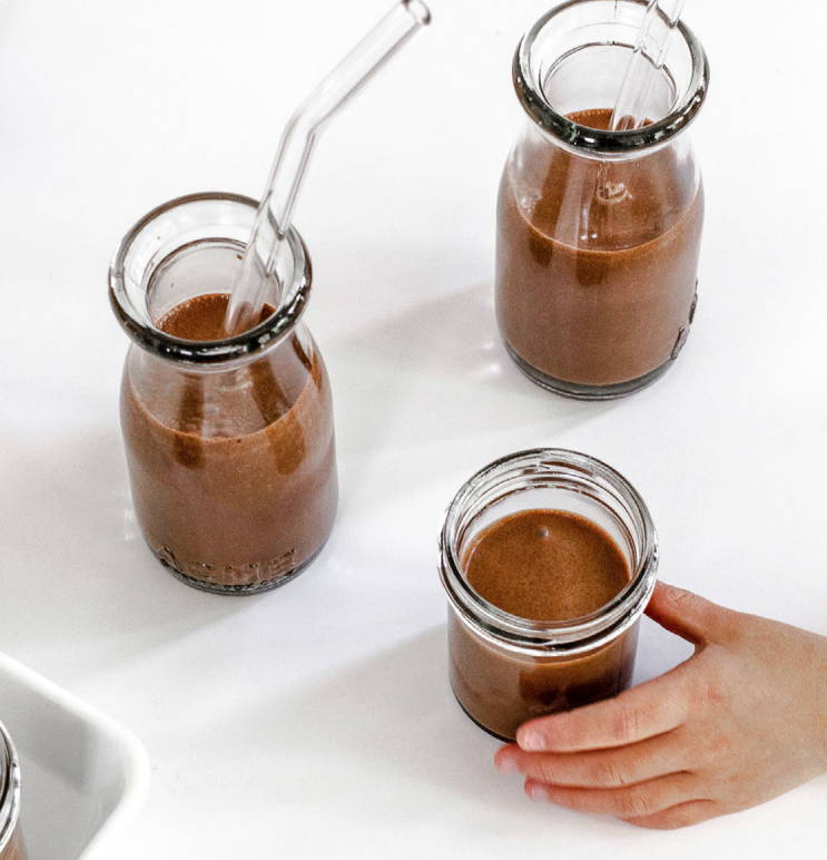 Banana, Pear & Chocolate Milkshake