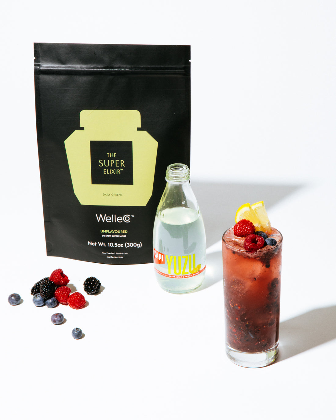 MOCKTAIL RECIPE: Yuzu Bramble Balance with The Super Elixir™ Unflavoured