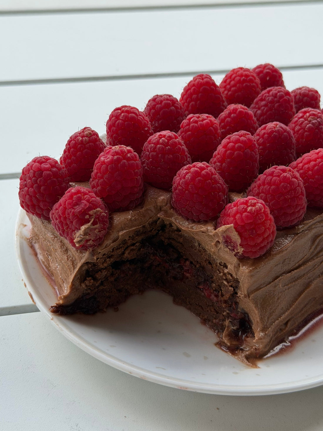 Evening Elixir Choc Raspberry Cake
