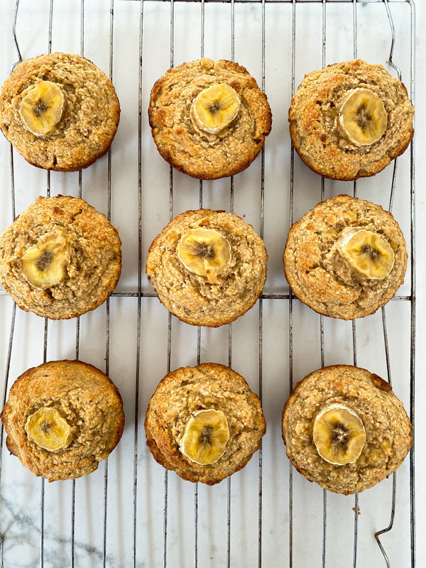 Blender Banana Protein Muffins