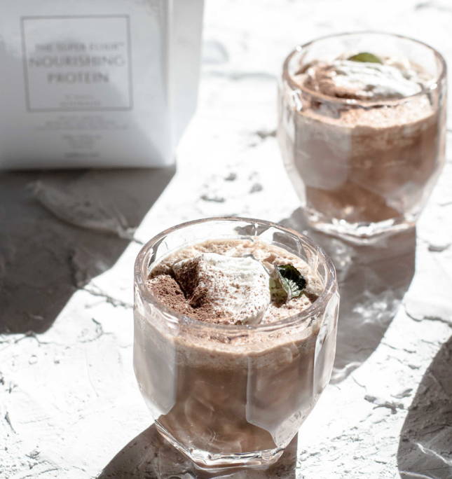 Minty Frozen Hot Chocolate