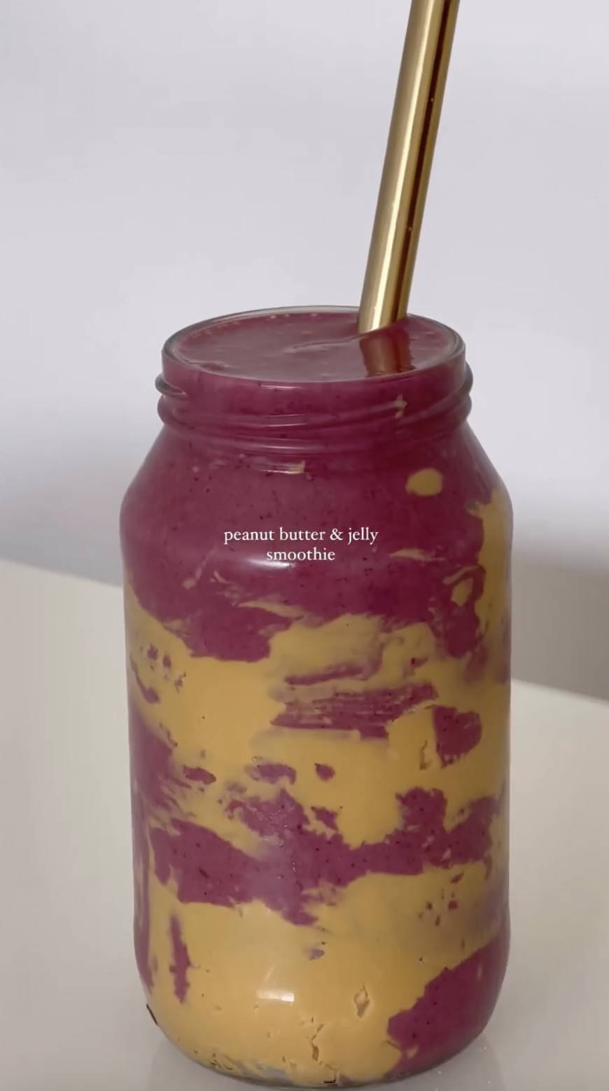 Peanut Butter and Jelly Smoothie