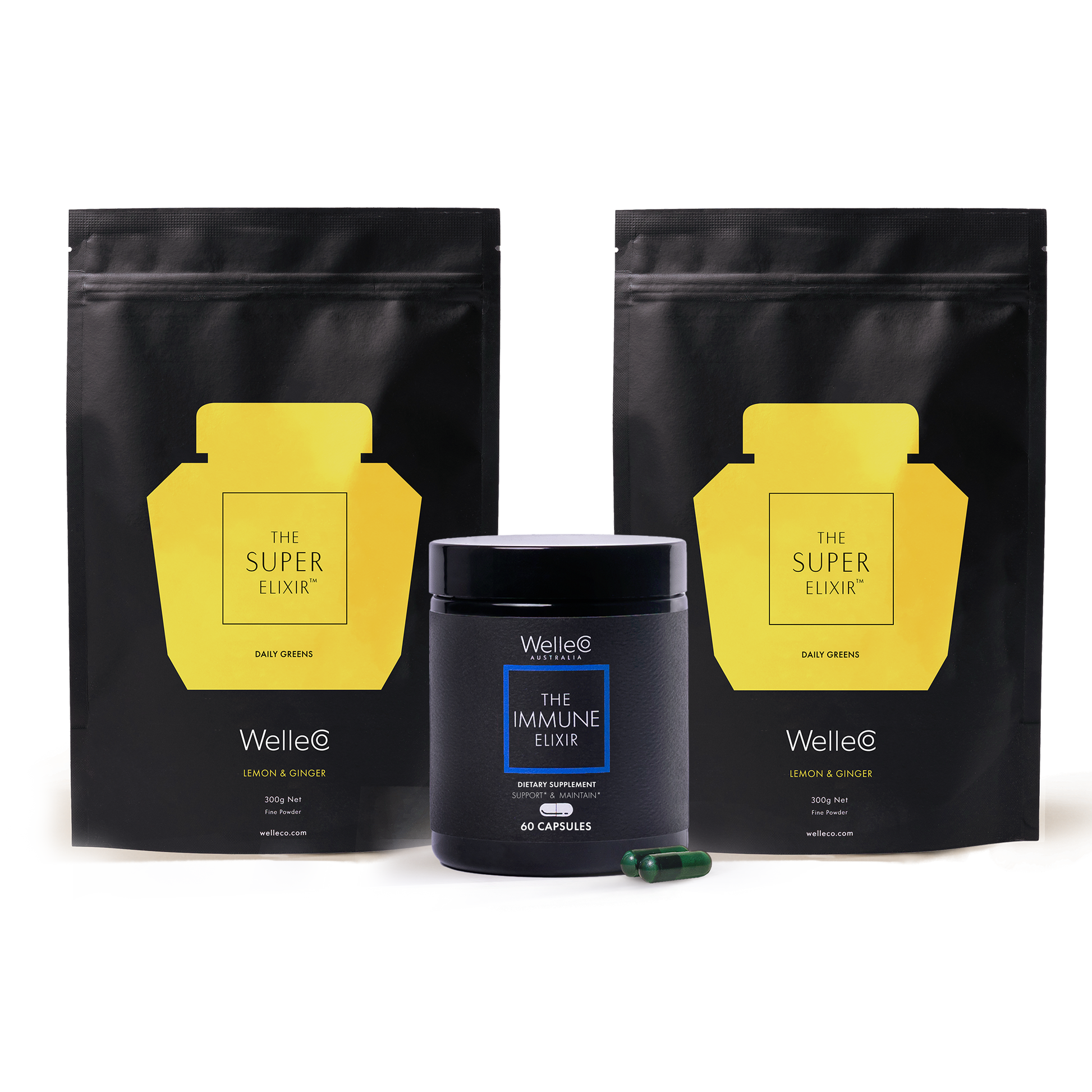 The Immune Booster The Super Elixir Lemon Ginger (2 pouches) The Immune Elixir